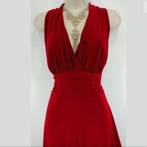 Jones Wear Dresses - 16 XL 1X▪️RED RUCHED WAIST MIDI DRESS Plus Size Jones Wear Dresses - 16 XL 1X▪️RED RUCHED WAIST MIDI DRESS Plus Size